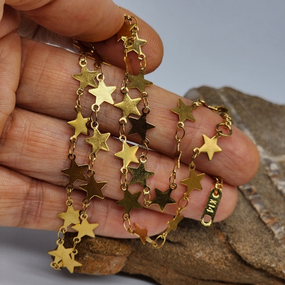 FP Designer Jewelry Miansai Cardinal Stars Chain 14k Gold Plated Hypoallergenic